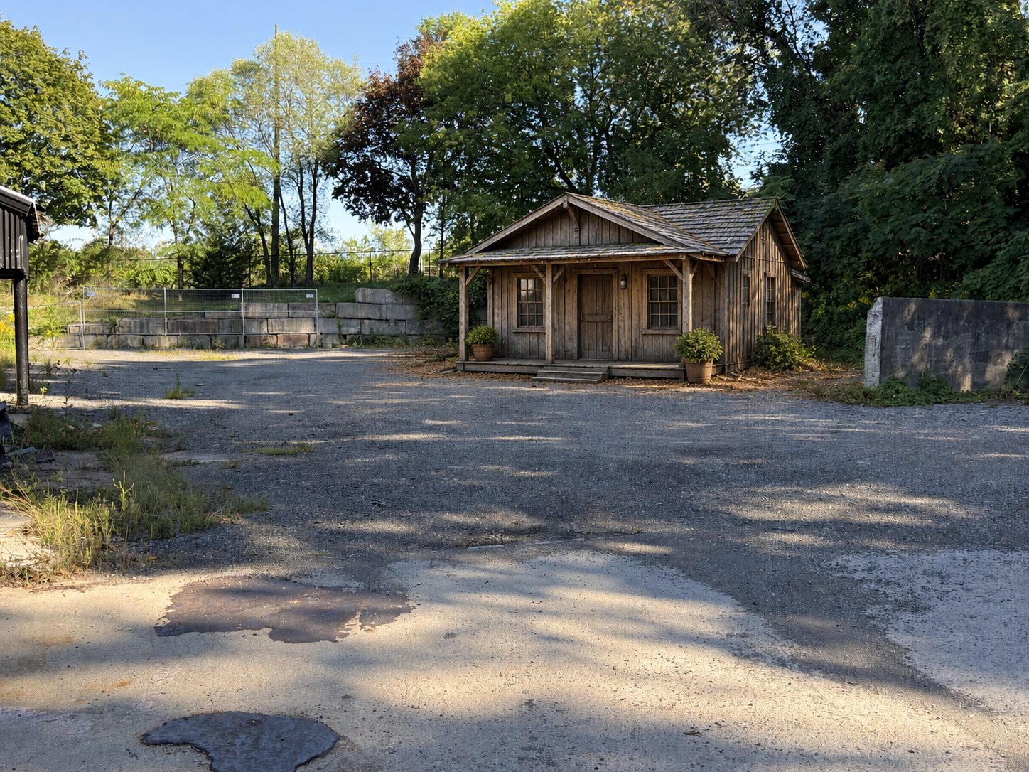 Cabin in the Woods — concept rendering of a proposed exterior redress at Digital Canaries, Hamilton