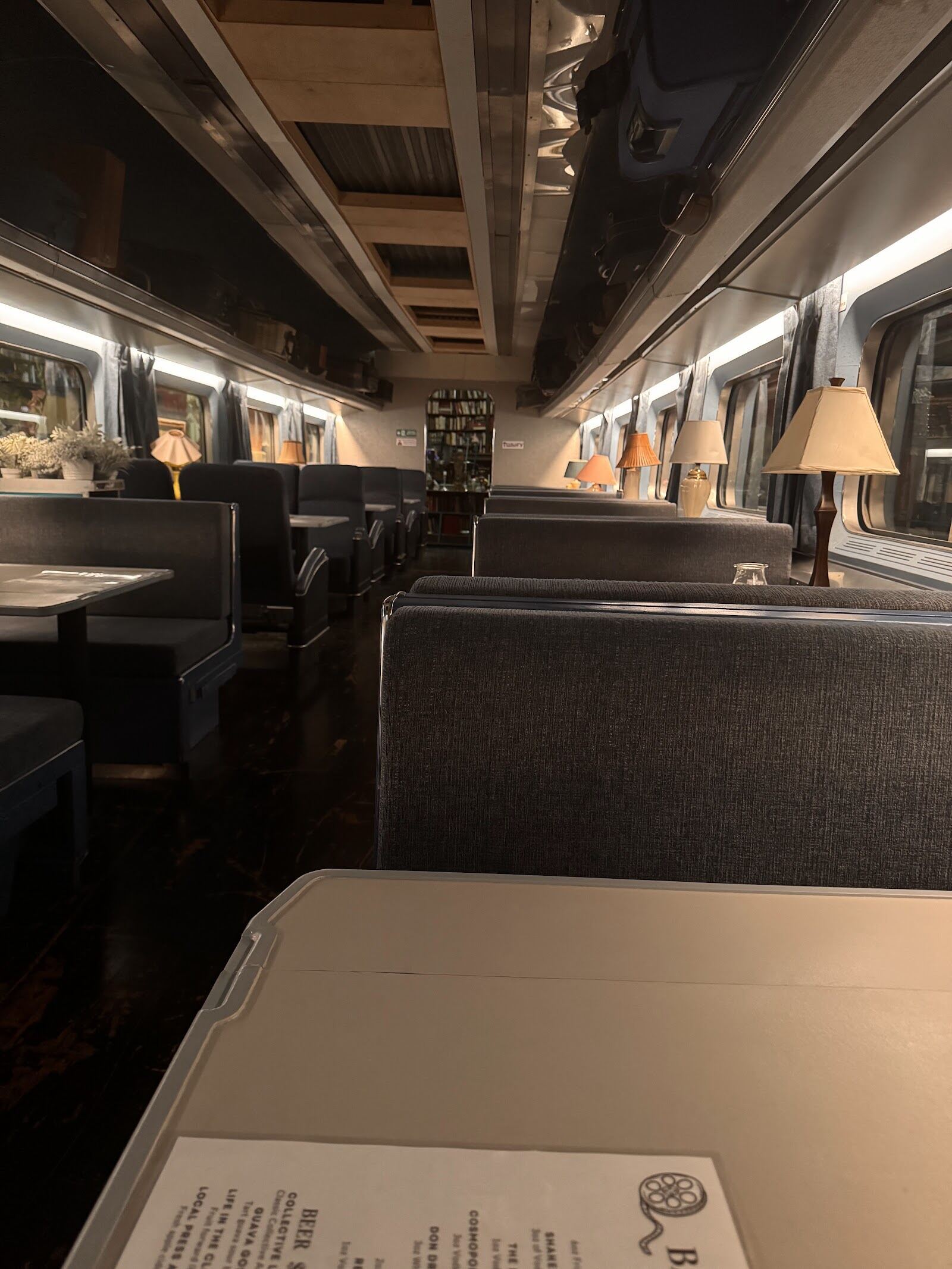 Train Interior — standing set at Digital Canaries