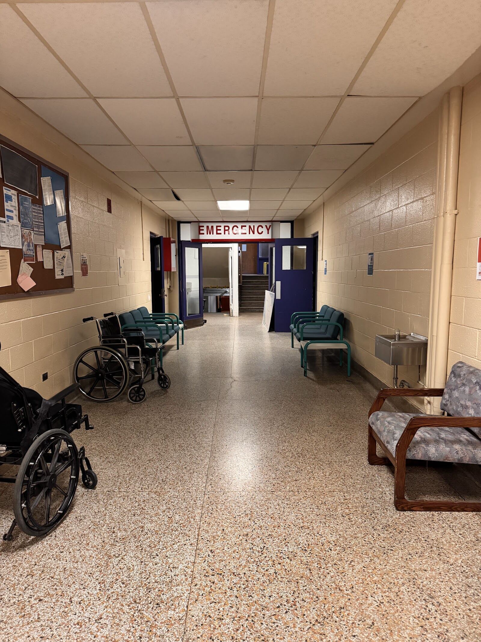 Hospital Corridor — standing set at Digital Canaries